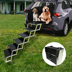 PENSUN escalera para perros plegables, fácil de guardar y colocar.