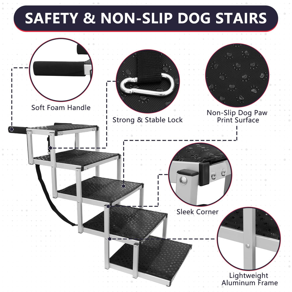 PENSUN rampa para vehículo para perros con acceso cómodo.