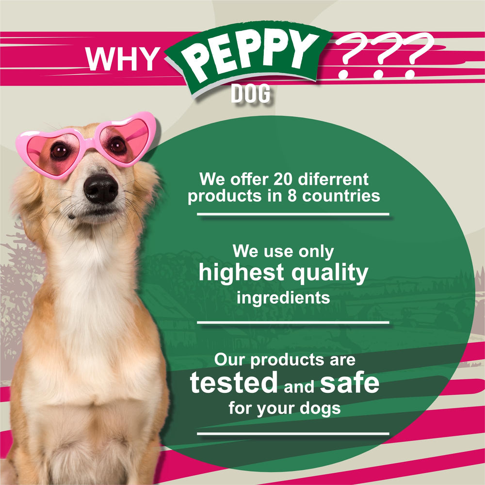 PEPPY DOG Digestibilidad mejorada oreja cerdo: opción suave frente a productos duros.