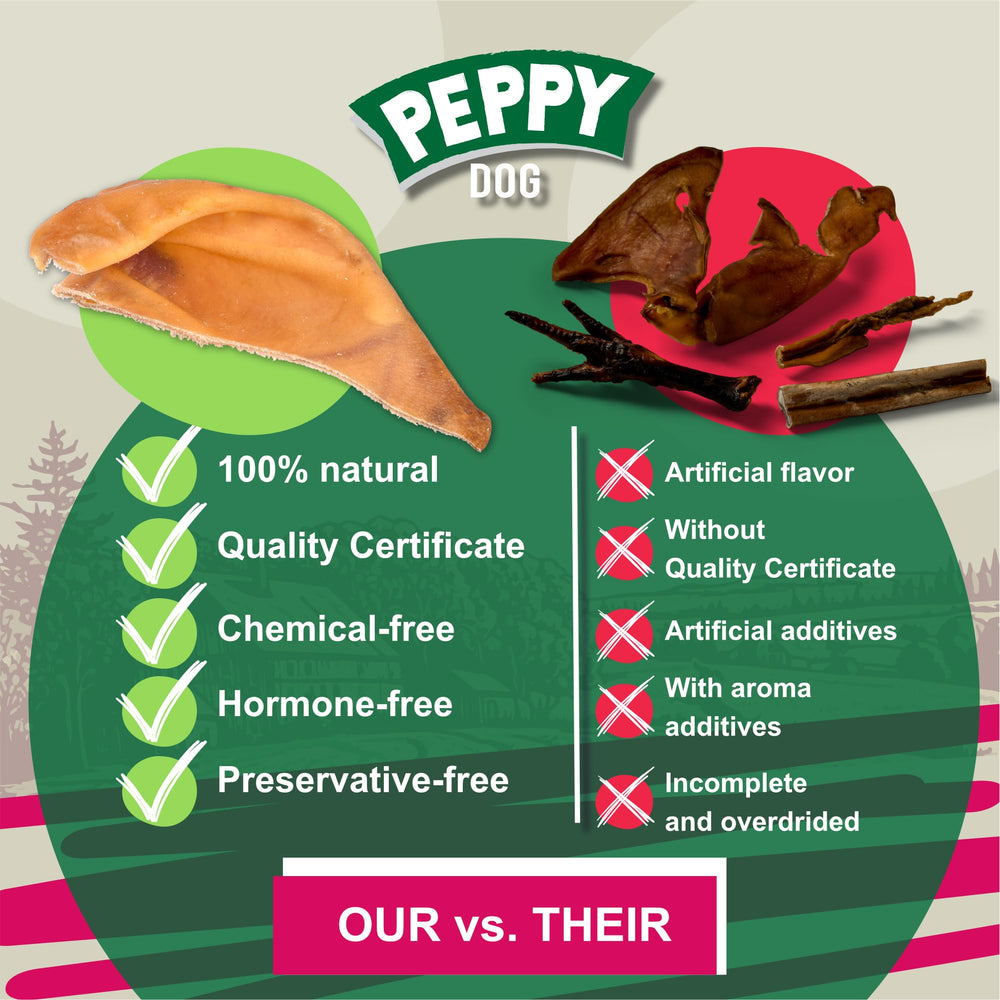 PEPPY DOG Estuche 20 unidades oreja cerdo: compra práctica para dueños activos.