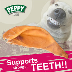 PEPPY DOG Ingrediente unico oreja cerdo: proteína natural sin aditivos.