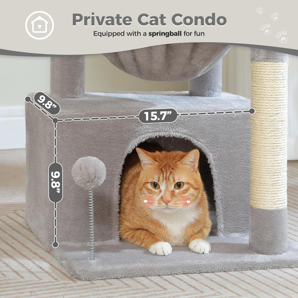 PEQULTI arbol-gato poste-rascador-sisal: entretenimiento y cuidado de uñas.