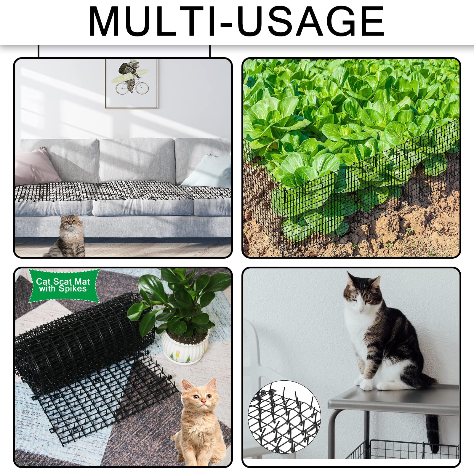 ESTERILLA ANTIGATOS PERFECT LASER para jardín protege plantas decorativas