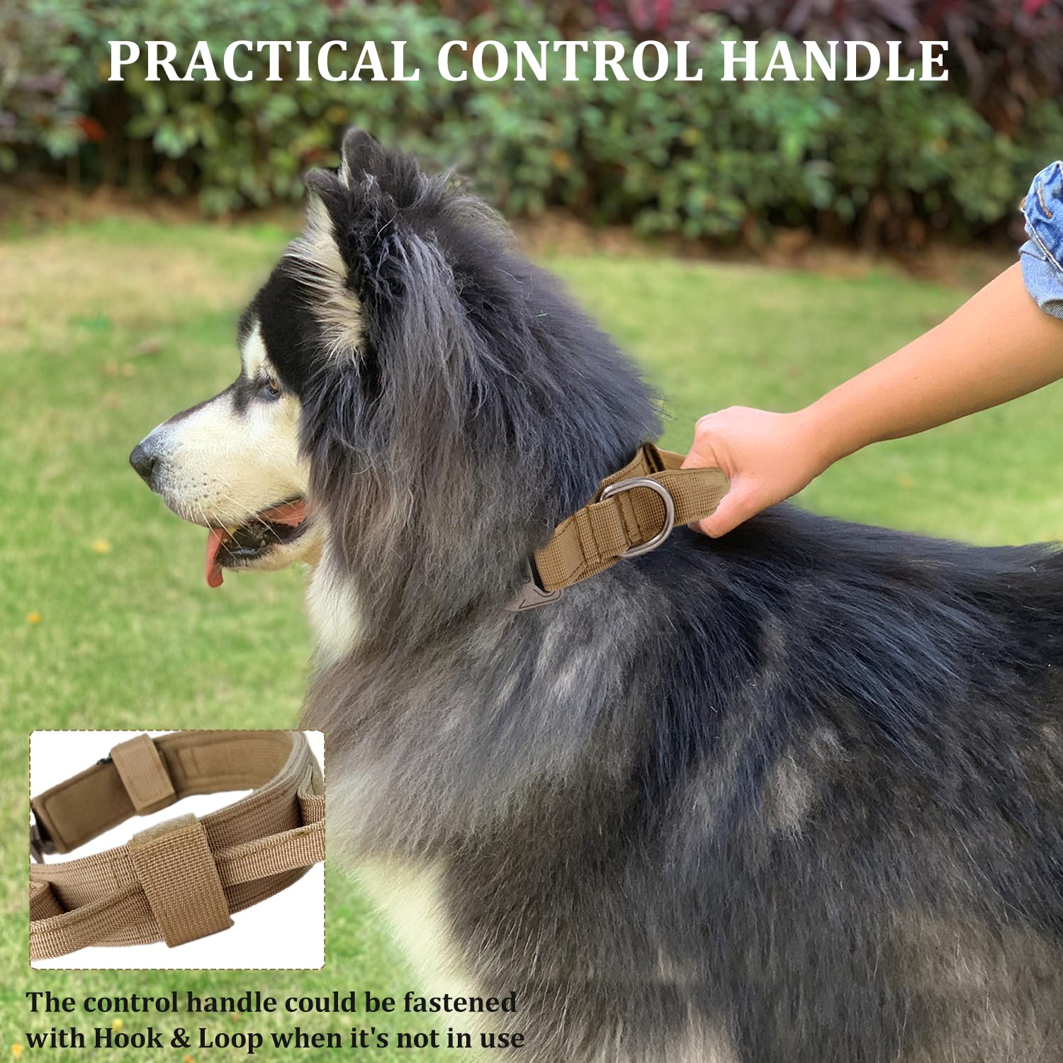 Periflowin collar tactico doble capa de nylon resistente para actividades al aire libre