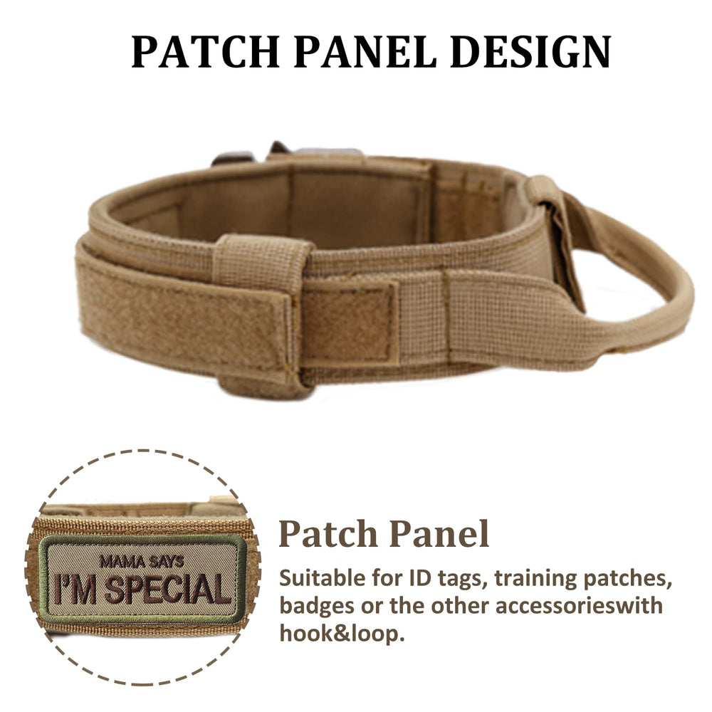 Periflowin collar tactico panel de parches para identificación y accesorios