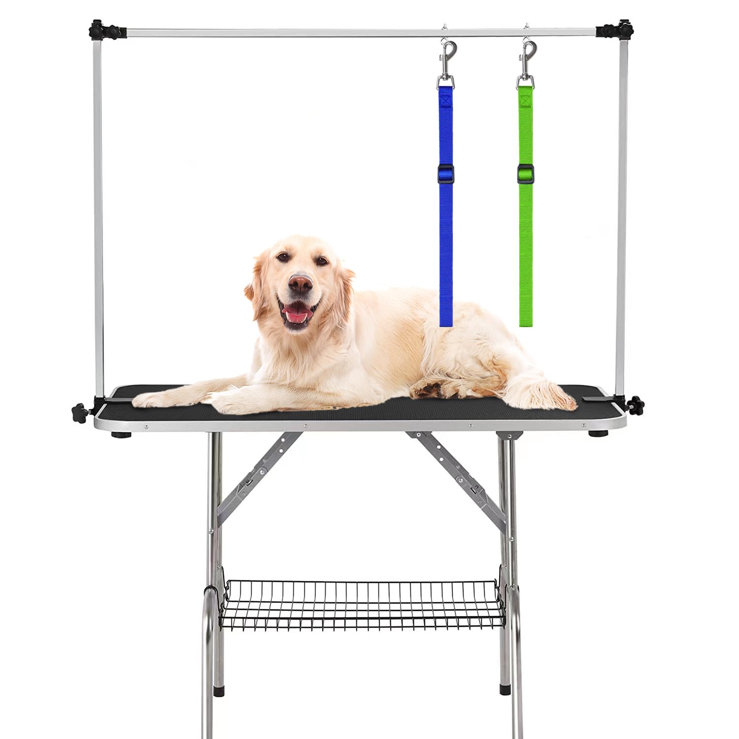 Periflowin en mesa de cuidado canino para sesiones de aseo.