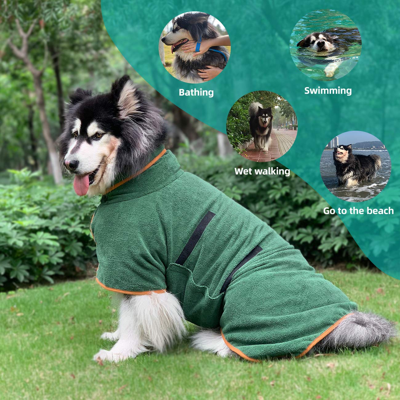 Periflowin collar-cintura con cierre de cinta velcro ajustable, cómodo