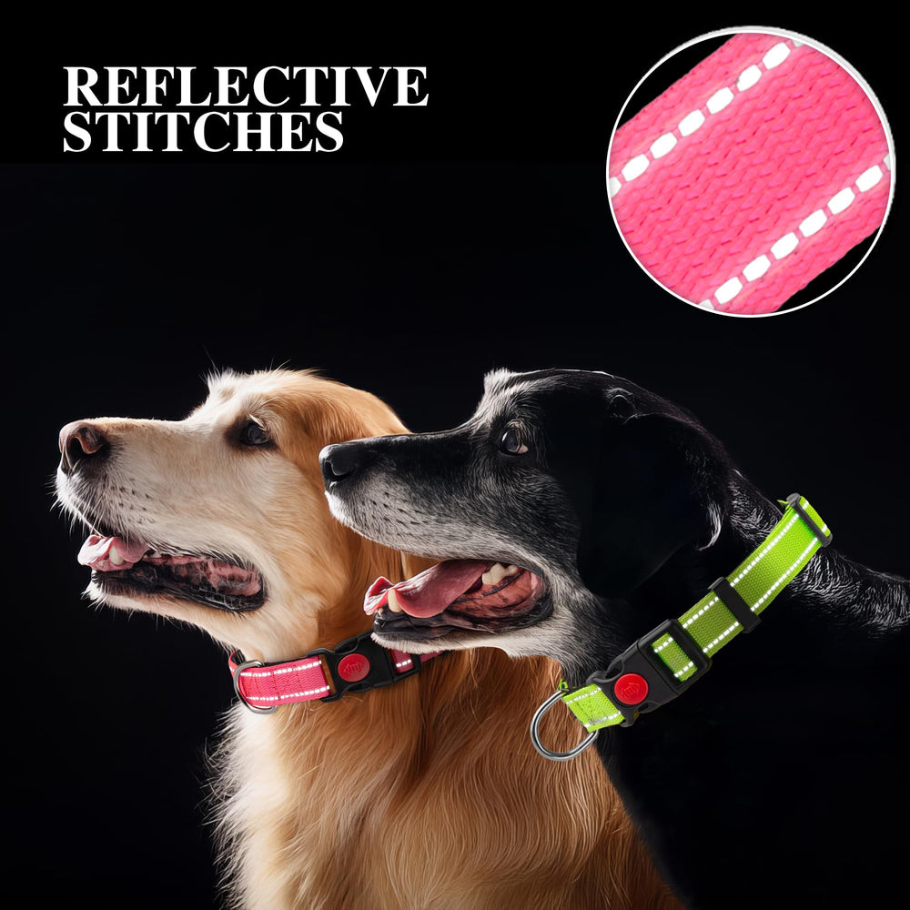 Perperqer collar reflectante con ajuste ajustable para todas las tallas