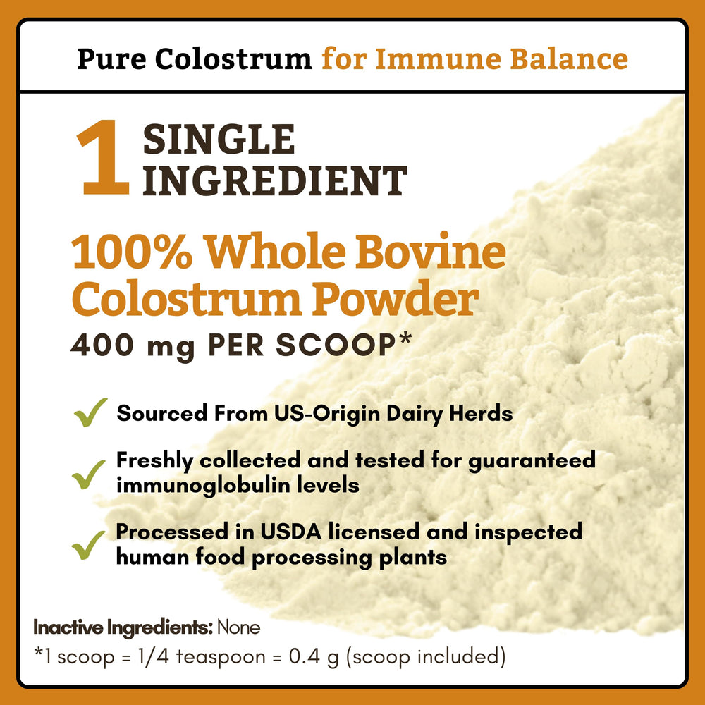 Perro mezcla Colostrum de Wholistic en su comida diaria para apoyo nutricional