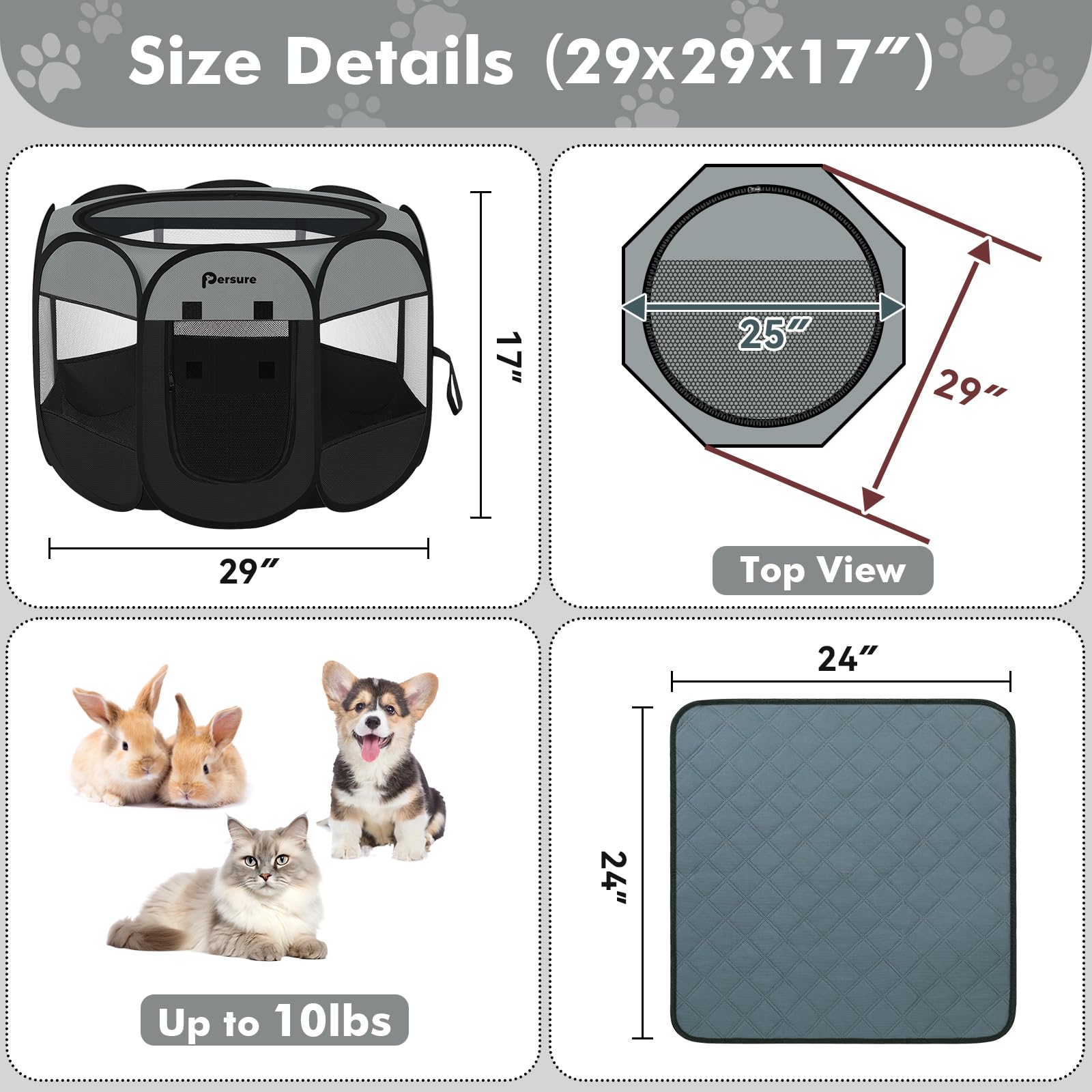 Persure almohadilla-lavable-piso añade confort y limpieza rápida.