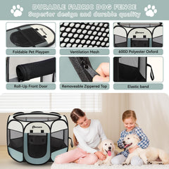 Persure Playpen con doble acceso para entrada y salida fáciles.