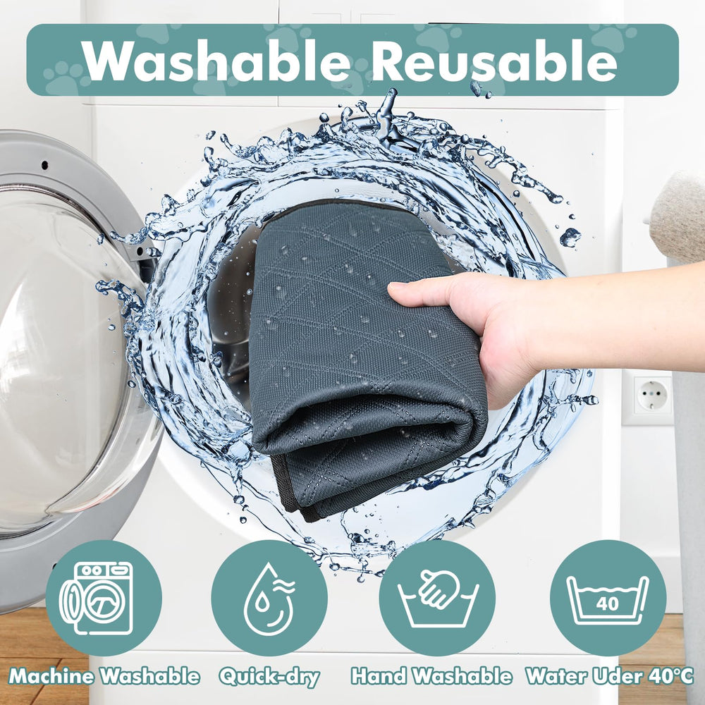Persure Tapete lavable incluido para limpieza y protección.