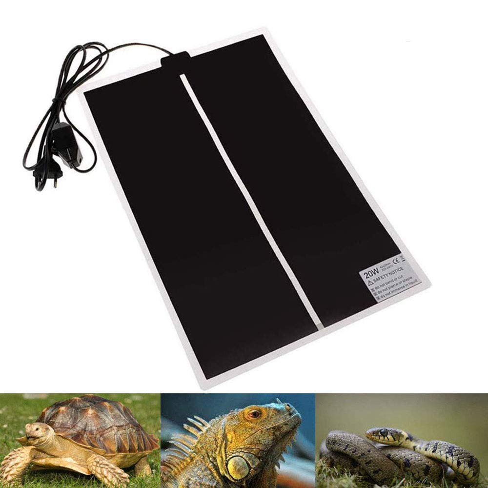 PeSandy almohadilla calefactora para reptiles en terrario, calor suave y estable.