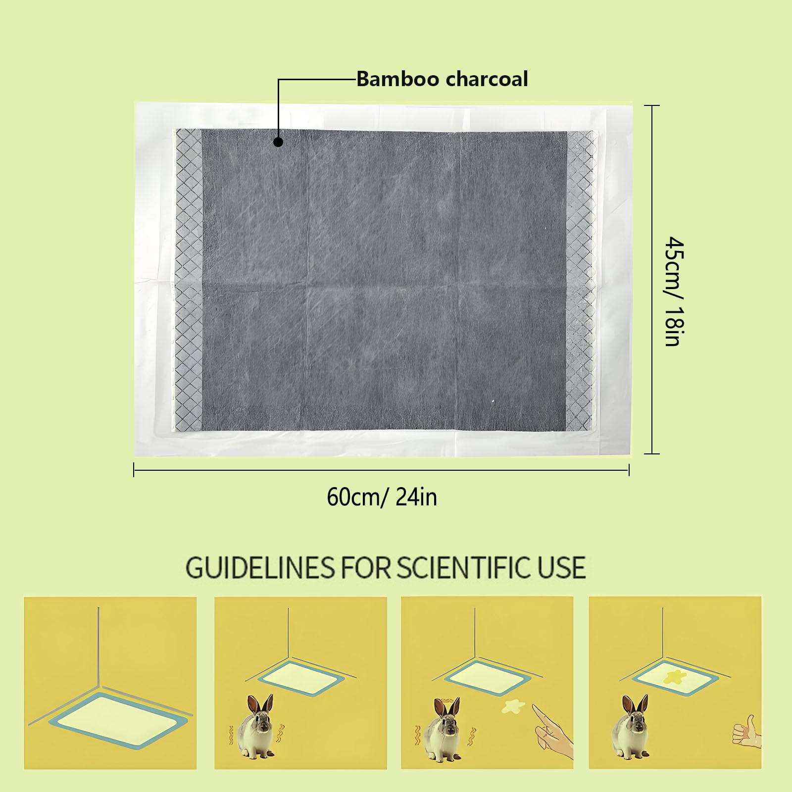 PeSandy control de olor con carbono natural para jaulas limpias.