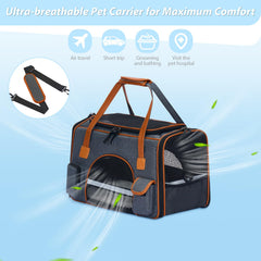Pesen transportín gato con almacenamiento frontal y lateral útil.