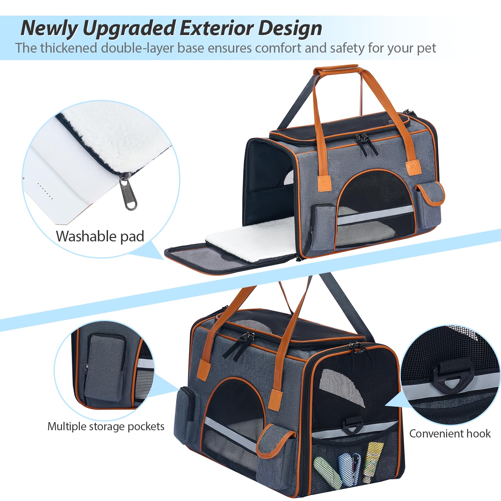 Pesen transportín gato diseño innovador para uso diario.