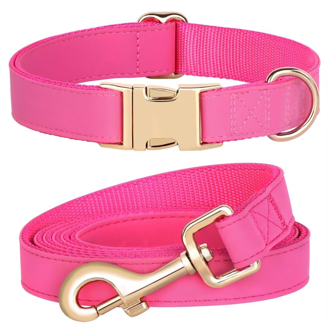 Collar PET ARTIST de cuero PU suave, ideal para paseos diarios de perros pequeños.