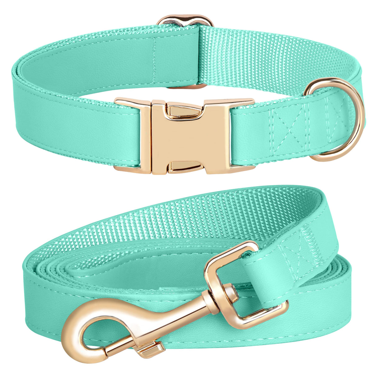 PET ARTIST collar de perro, cuero PU suave, tacto cómodo para paseos diarios.