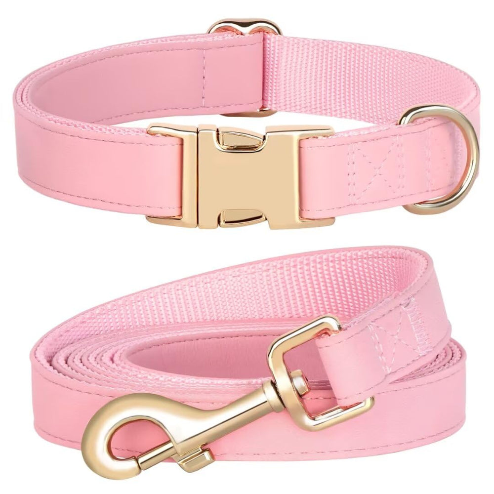 Collar PET ARTIST PU suave en Rosa, ideal para paseos diarios