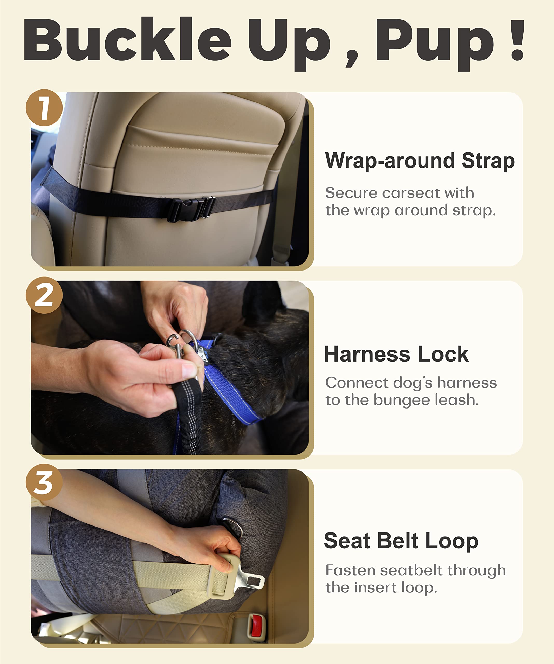 PET AWESOME bolsillos-almacenamiento prácticos para viaje.