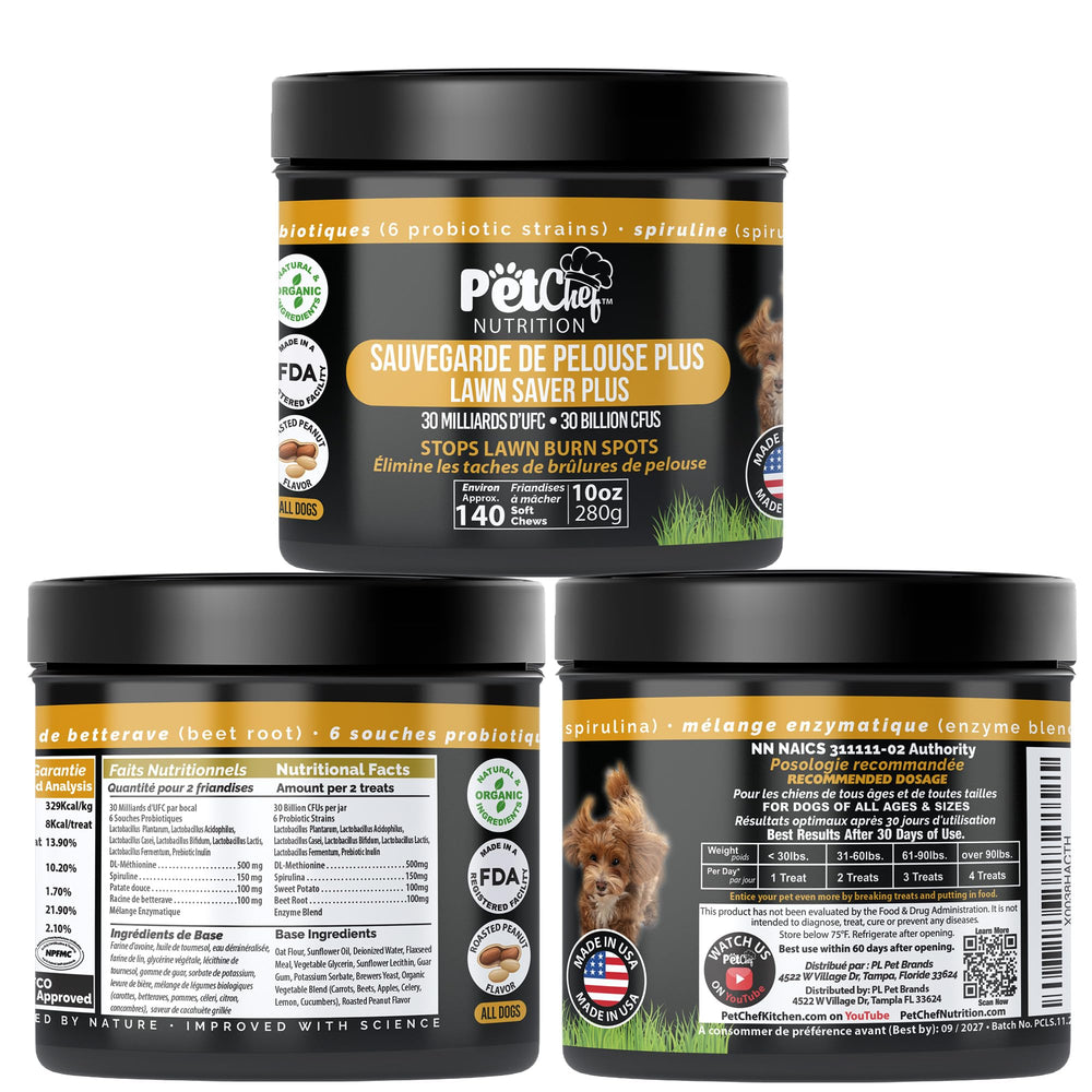 Pet Chef Nutrition gomitas suaves para perros, sabrosas y digestivas.