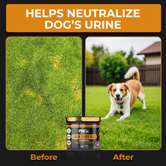 Pet Chef Nutrition protección natural del césped para un jardín saludable.