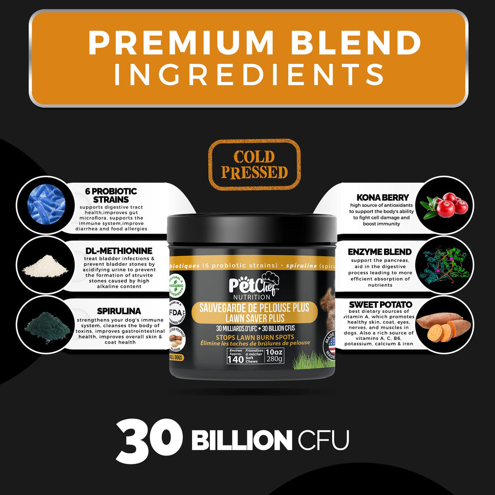 Pet Chef Nutrition Spirulina para apoyar la inmunidad y el pelaje.