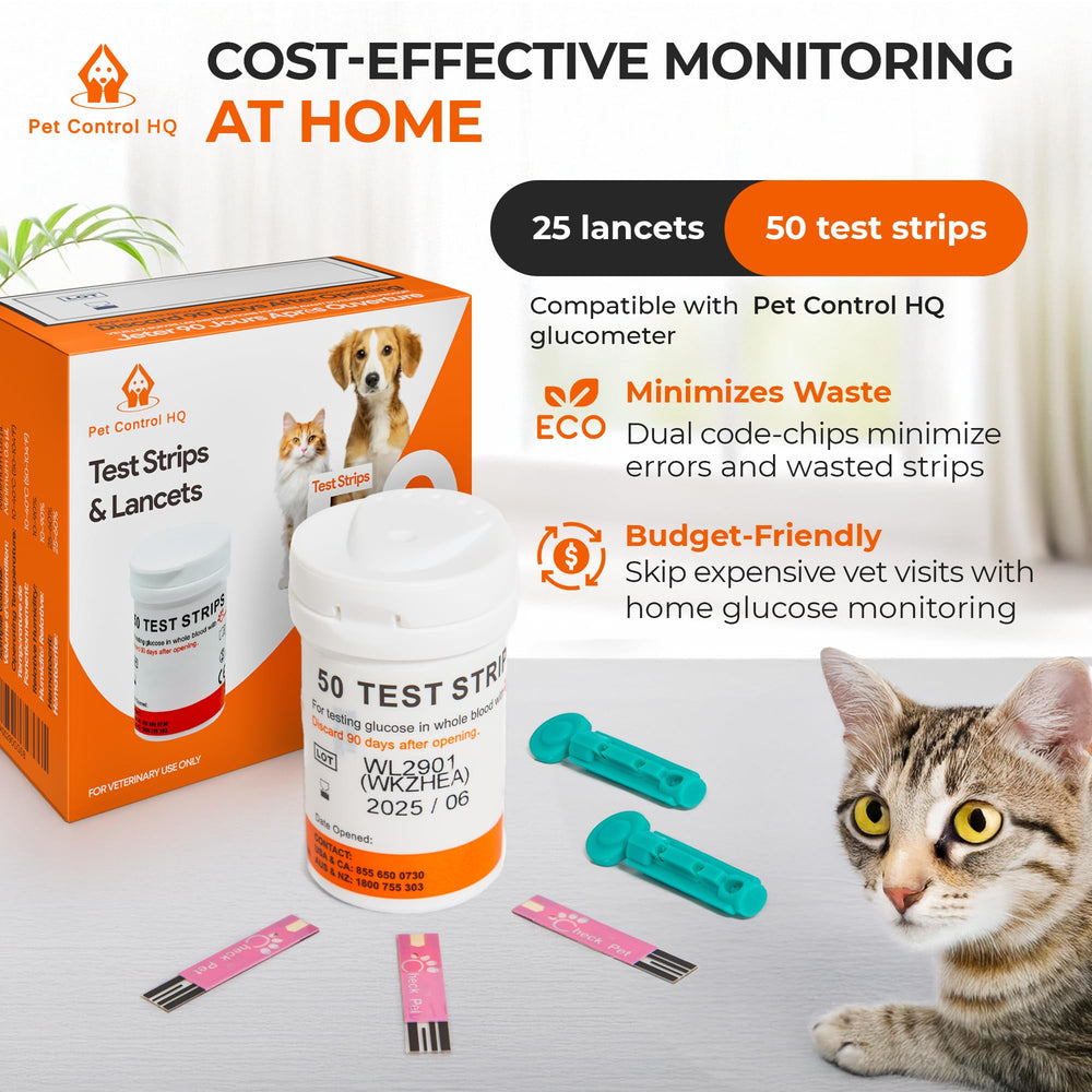 Pet Control HQ prueba de glucosa de un solo paso para casa