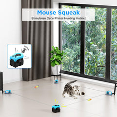 Pet Deluxe Juguete Gato Cuerda DIY crea rutas de persecución personalizadas