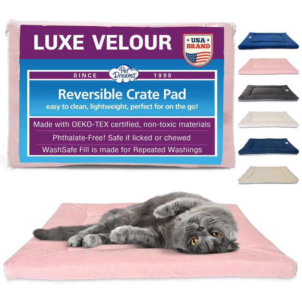 Pet Dreams cama-gato-rosada, superficie suave para siestas tranquilas.