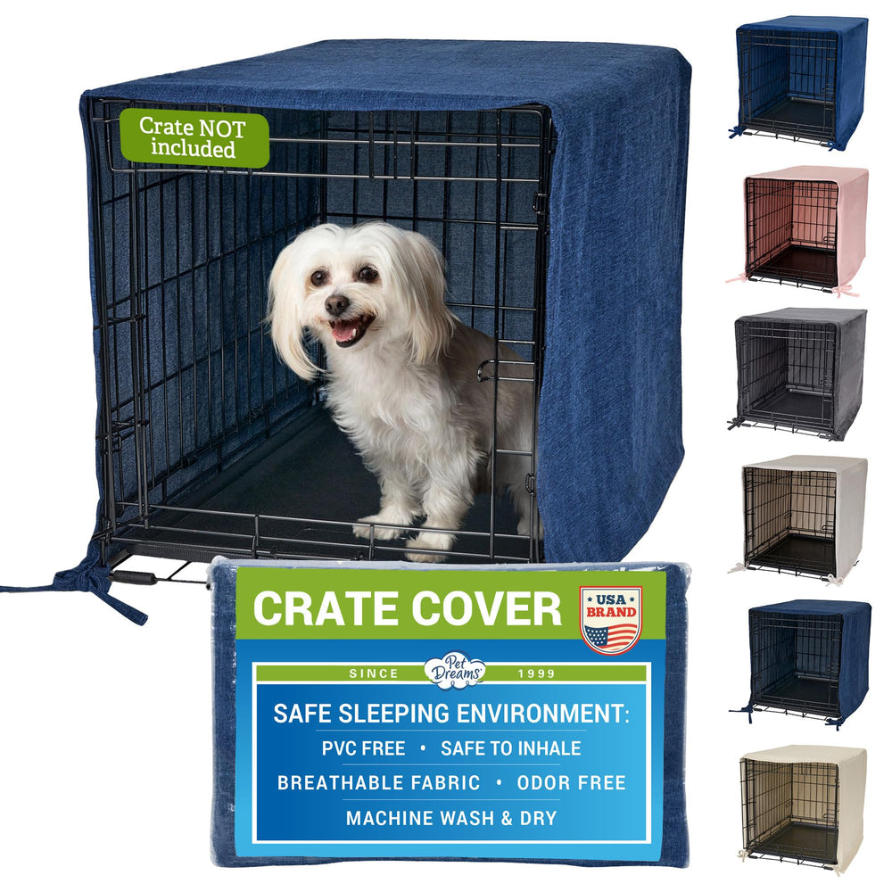 Pet Dreams cubierta transpirable para jaula de perro mejora la ventilación.