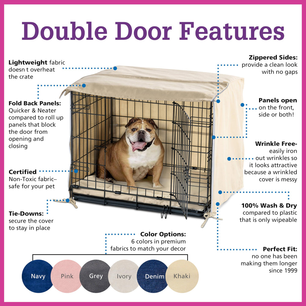 Pet Dreams cubre jaula de algodón natural, sensación suave para tu perro.