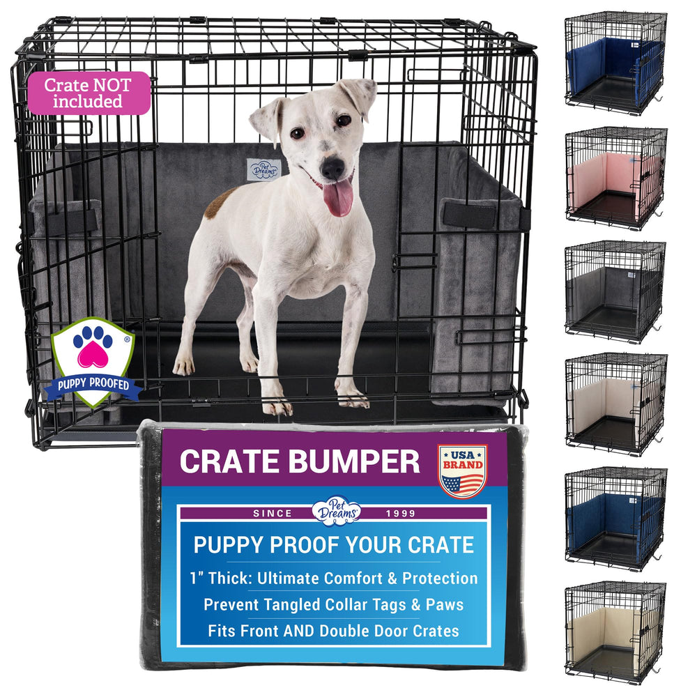 Protector Pet Dreams para jaula con frente y doble puerta, ajuste universal.