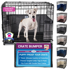Protector Pet Dreams para jaula con frente y doble puerta, ajuste universal.