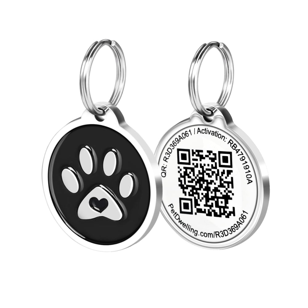 Etiqueta QR de Pet Dwelling para perros y gatos, acceso rápido sin app.