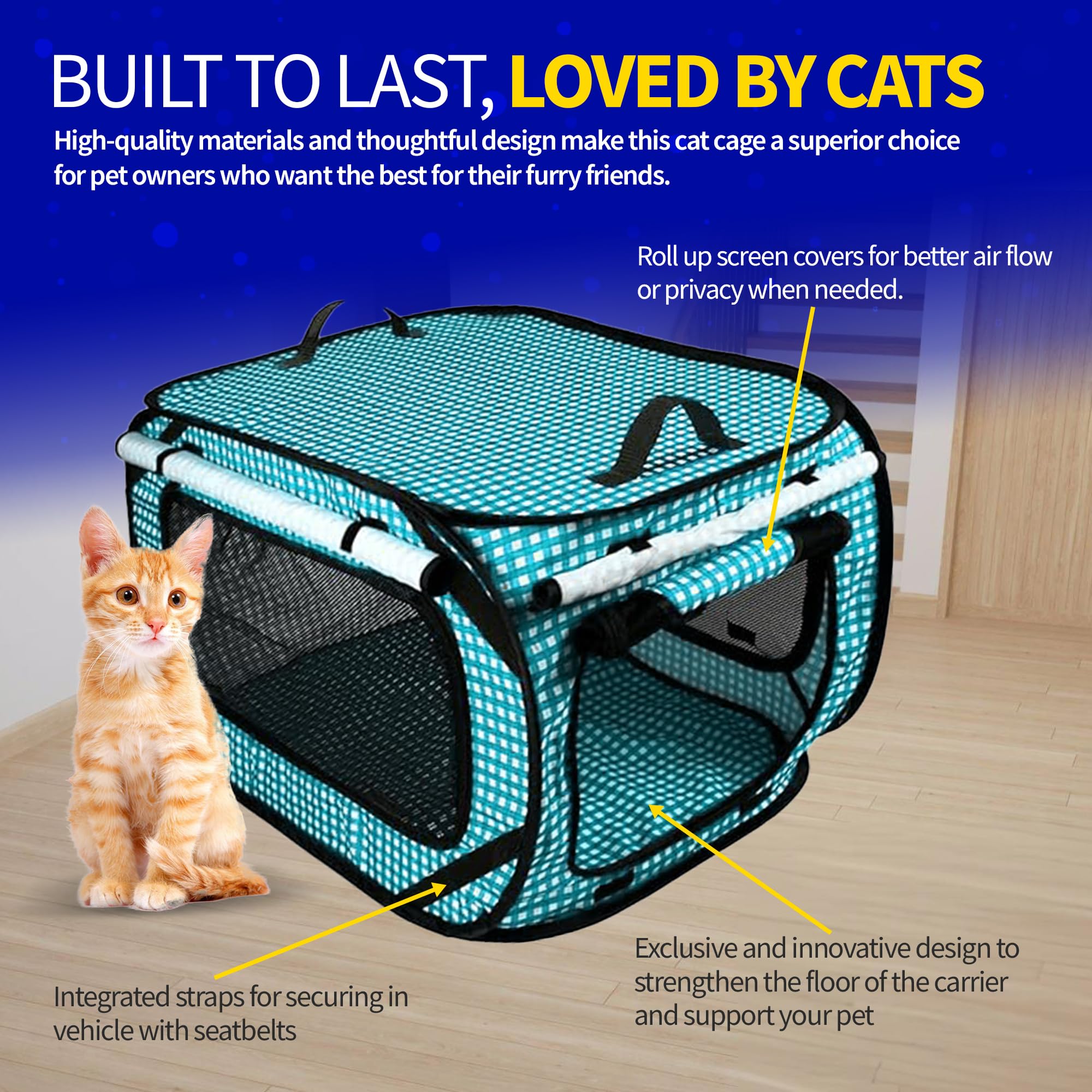 Bandeja higienica plegable incluida en el transportín Pet Fit For Life.