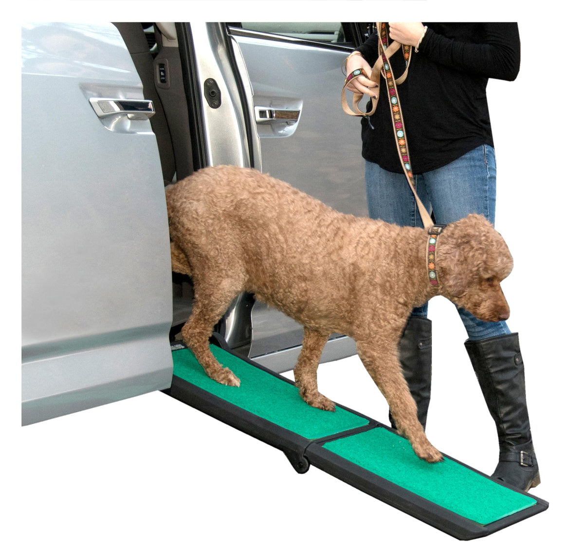 Pet Gear Inc SupertraX rampa para coche con mayor tracción y agarre.