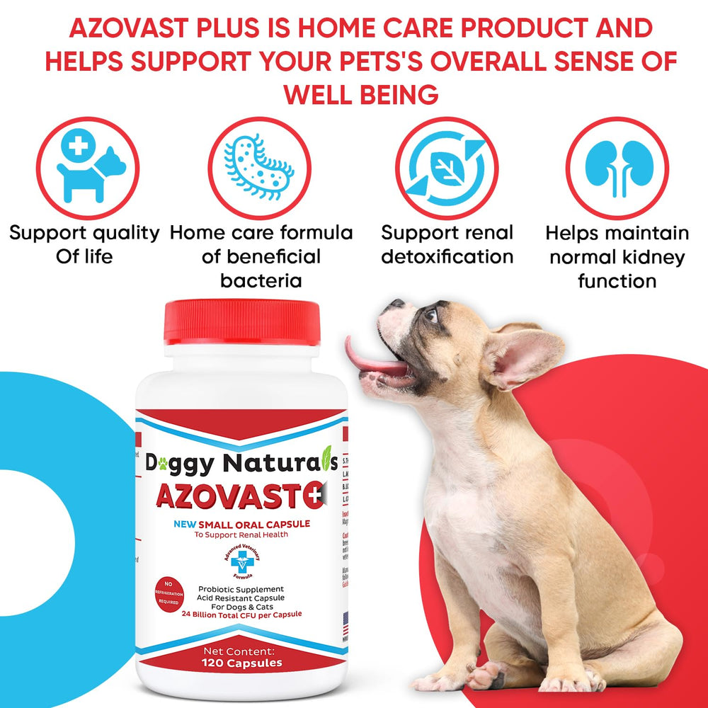 Pet Health Pharma Azovast Plus: cuatro probióticos para la salud de la mascota.