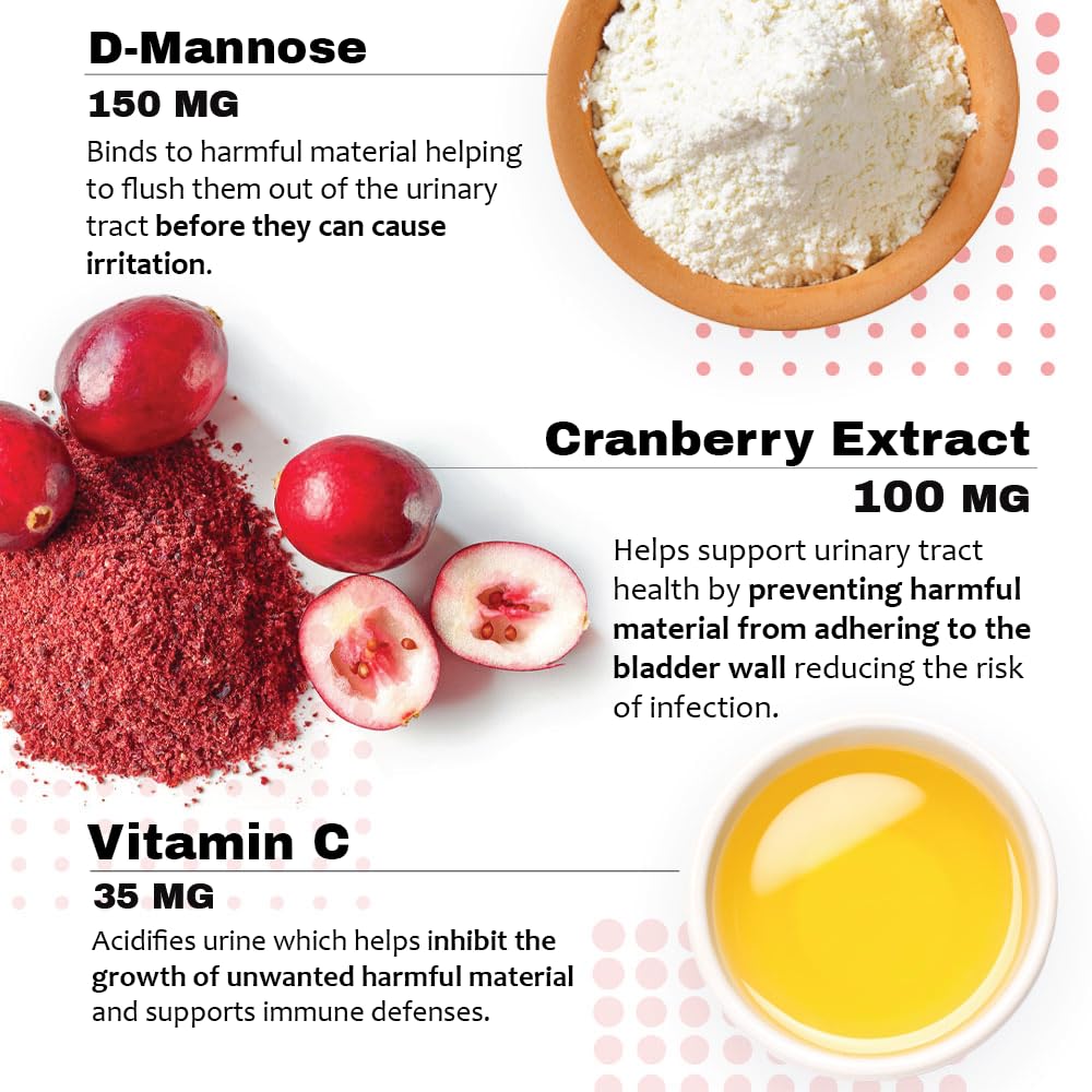 Pet Health Solutions Cranberry D-Mannose: vitamina C incluida.