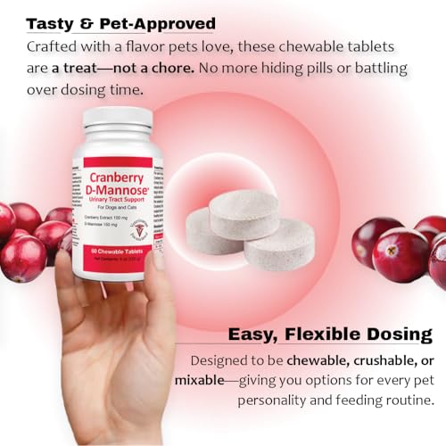 Pet Health Solutions Cranberry D-Mannose: dosis diaria fácil de administrar.