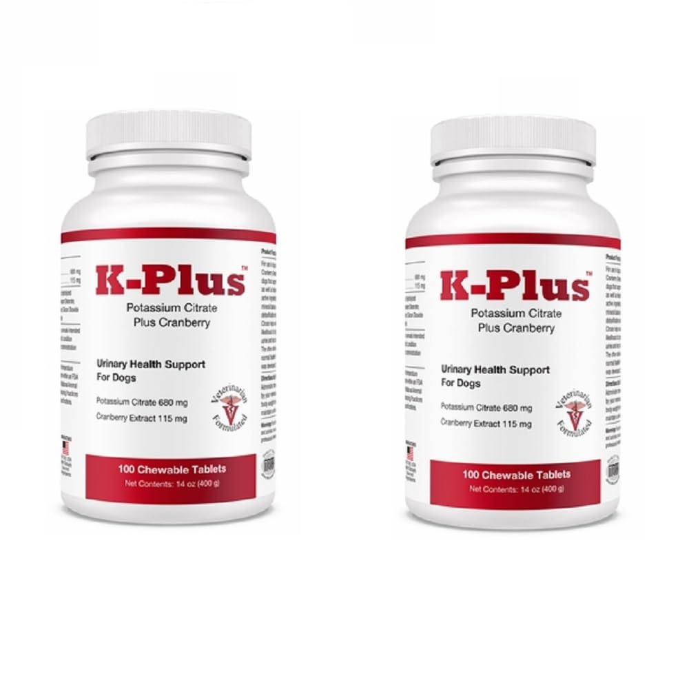 Pet Health Solutions K-Plus tabletas masticables sabor hígado de cerdo para salud urinaria.
