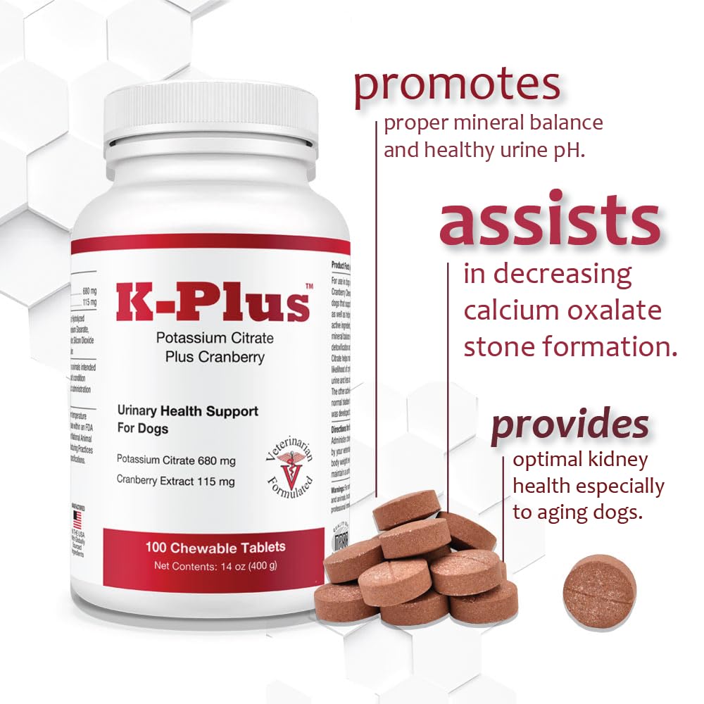 Pet Health Solutions K-Plus busca mantener el pH urinario para comodidad del perro.
