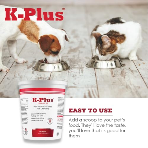 Pet Health Solutions K-Plus granulos primer plano: gránulos visibles y fáciles de mezclar.