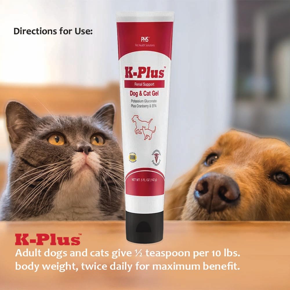 K-Plus Potasio gluconato Gel Renal, EPA y arándano en fórmula.