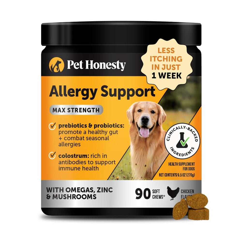Pet Honesty: empaque práctico para uso diario de la alergia y comezón en perros.