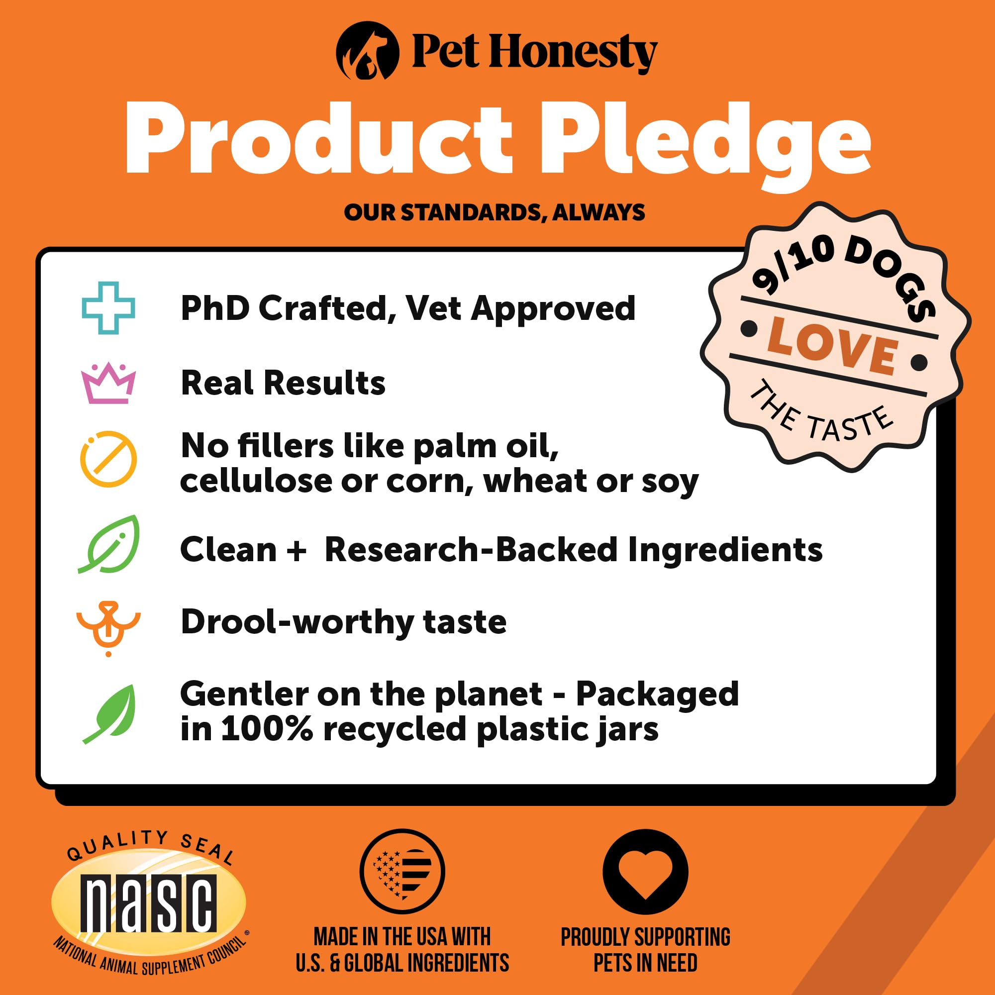 Pet Honesty fórmula avanzada para articulaciones de perros, con beneficios de movilidad.