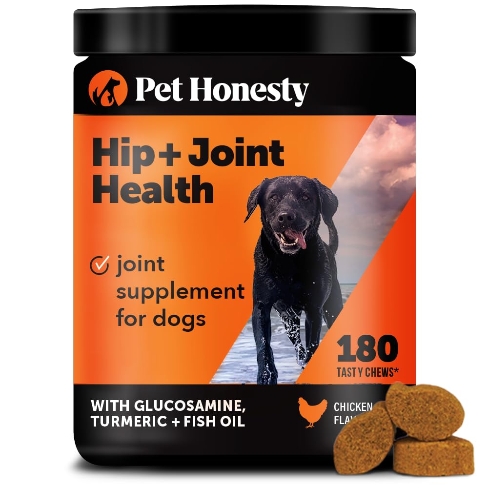 Pet Honesty masticables para caderas y articulaciones, empaque práctico para movilidad diaria.