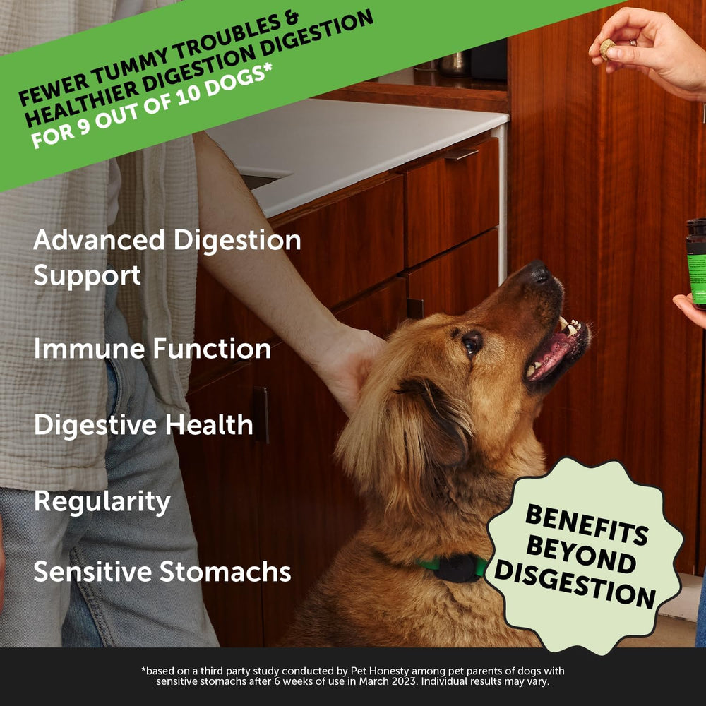 Gomitas Pet Honesty Max Strength Probióticos, sabor a pollo natural para perros