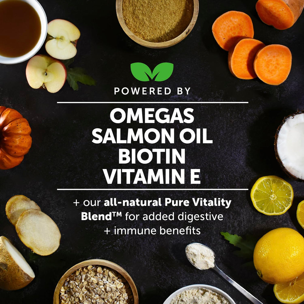 Sabor de salmon Pet Honesty Omega Skin Health chews que encanta al perro.