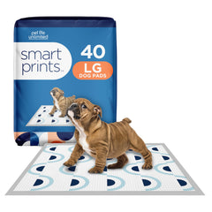 Pet Life Unlimited Smart Prints almohadilla grande de entrenamiento, absorbe líquidos y protege el suelo